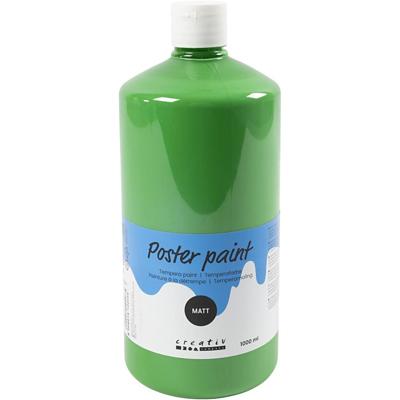 Creativ Company Tempera verf mat, groen, 1000 ml/ 1 fles