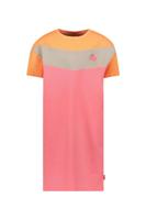 Tygo & Vito Meisjes jurk - Nelly - Neon koraal - thumbnail