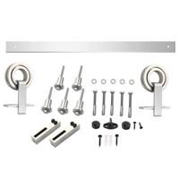 Schuifdeursysteem Modern Top roestvast staal - thumbnail