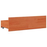 Bedframe zonder matras met lades grenenhout wasbruin 90x200 cm - thumbnail