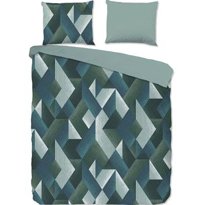 Good Morning Dekbedovertrek "grafische print" - Groen - (200x200/220 cm) - Katoen Good Morning Dekbedovertrek "grafische print" - Groen - (200x200/220 cm) - Katoen