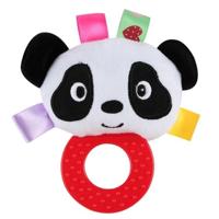 Baby hand gripping gom rammelaar pluche speelgoed kleur: Panda - thumbnail