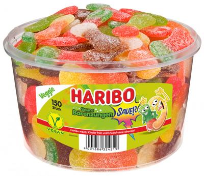 Haribo - Sour Bears tongues - 150 pieces