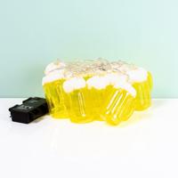 Bierglazen Lichtslinger 160 cm - 10 LED Lampjes - Batterij - Feestdecoratie - thumbnail