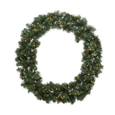 Kerstkrans Imperial krans bo D50 cm 40 LED groen/wit Everlands - Everlands