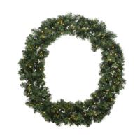Kerstkrans Imperial krans bo D50 cm 40 LED groen/wit Everlands - Everlands - thumbnail