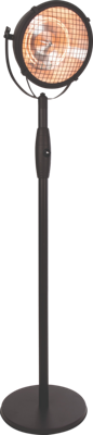 Indus Bright staande halogeenheater zwart 2100 watt Indus Bright staande halogeenheater zwart 2100 watt