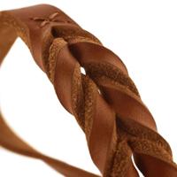 HUNTER Hondenhalsband Solid Education, cognac, Maat: L-XL - thumbnail