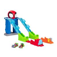 Jazwares Spidey mega jump hoofdkwartier racebaan - thumbnail