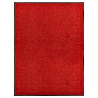 VidaXL Deurmat wasbaar 90x120 cm rood - thumbnail