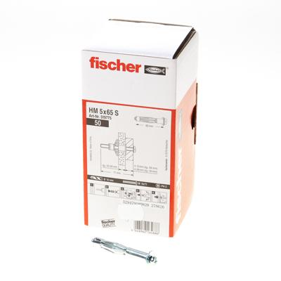 Fischer 519775 HM 5 x 65 S Hollewandplug 65 mm 10 mm 50 stuk(s) Fischer 519775 HM 5 x 65 S Hollewandplug 65 mm 10 mm 50 stuk(s)