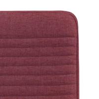 Eetkamerstoelen 2 st stof wijnrood - thumbnail