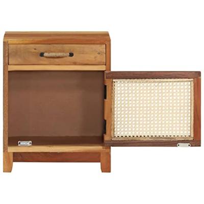 Nachtkastje 40x30x50 cm massief gerecycled hout