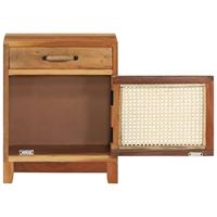 Nachtkastje 40x30x50 cm massief gerecycled hout - thumbnail