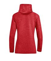 JAKO 6829D Jas Met Kap Premium Basics Dames - Rood Gemeleerd - 44 - thumbnail