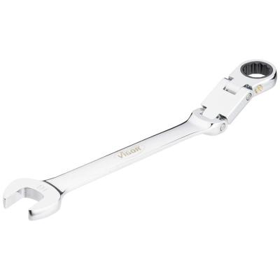 Vigor V6752-18 V6752-18 Ringratelsteeksleutel met scharnier Sleutelbreedte (metrisch) 18 mm
