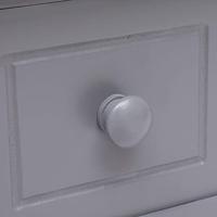 Bijzettafel 40x40x40 cm paulowniahout grijs - thumbnail