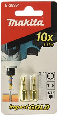 Makita Xtt slagschroefbit Lengte 25mm Opname 1/4 Bit maat T10