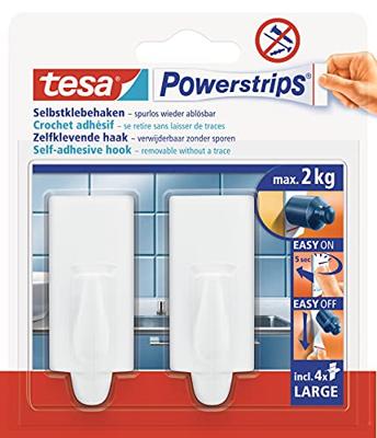 tesa POWERSTRIPS® Zelfklevende haak Large Trend Wit Inhoud: 2 stuk(s) tesa POWERSTRIPS® Zelfklevende haak Large Trend Wit Inhoud: 2 stuk(s)