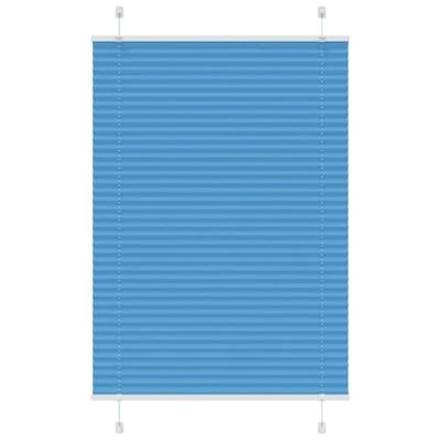 Pliss rolgordijn 90x150 cm stofbreedte 89,4 cm polyester blauw - thumbnail