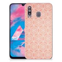 Samsung Galaxy M30 TPU bumper Pattern Orange - thumbnail