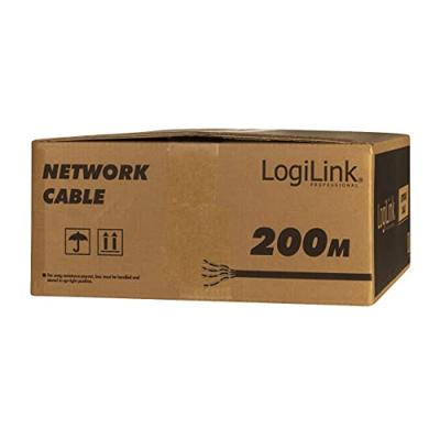 LogiLink Professional CPV0062 - CAT 7 1000MHz LSZH (Low Smoke Zero Halogeen) netwerk installatiekabel met vuur veiligheidsklasse: Dca, AWG23 S/FTP 500m simplex, oranje