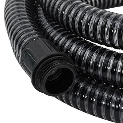 VidaXL Zuigslang met messing koppelingen 1,1'' 3 m pvc zwart VidaXL Zuigslang met messing koppelingen 1,1'' 3 m pvc zwart