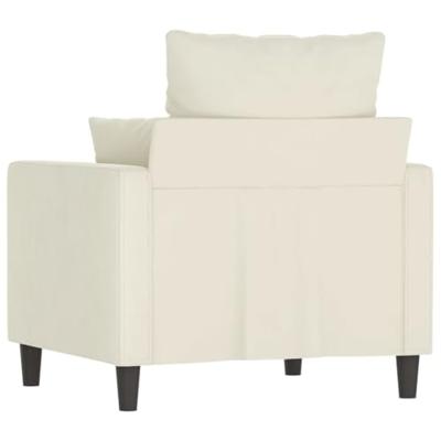 Fauteuil 60 cm fluweel crmekleurig Fauteuil 60 cm fluweel crmekleurig