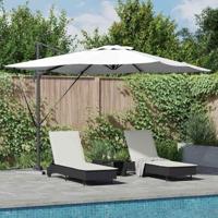 VidaXL Parasol zand 286 x 284 x 270 cm aluminium en polyester - thumbnail