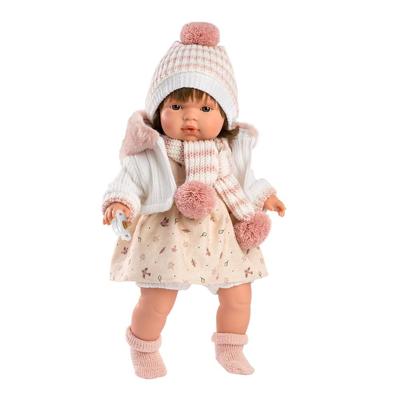 Dreumespop Lola Llorona met Herfstjurkje - 38 cm Dreumespop Lola Llorona met Herfstjurkje - 38 cm