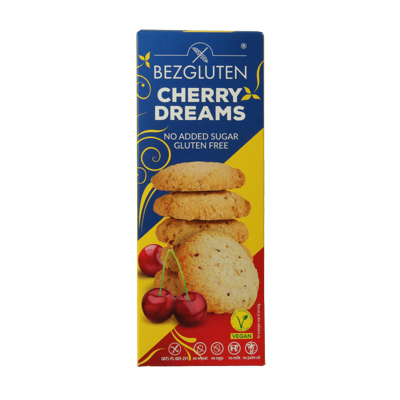Koekjes kers zonder toegevoegde suiker glutenvrij 110 Gram