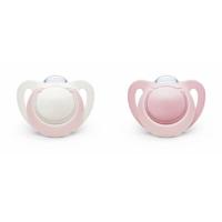 NUK Genius fopspeen meisje maat 0 (2 stuks) - thumbnail