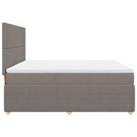 Boxspring met matras stof taupe 180x200 cm - thumbnail