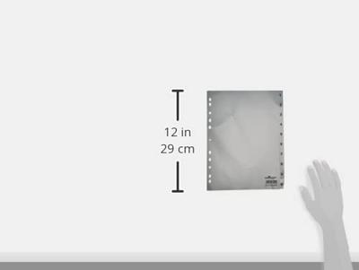 Durable 6511 Register DIN A4 1-10 Polypropyleen Grijs 10 tabbladen Bedrukte tabs 651110 Durable 6511 Register DIN A4 1-10 Polypropyleen Grijs 10 tabbladen Bedrukte tabs 651110