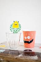 Folat BV Papieren bekers monster bash 250ml, 6st. - thumbnail