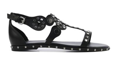 Lina Locchi Dames Sandalen in Leder (Zwart)