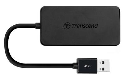 Transcend TS-HUB2K TS-HUB2K USB-hub 4 poorten USB-A USB 3.1 Gen1 5 GBit/s Zwart