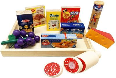 Groot assortiment met houten onderdelen