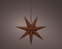 Papieren kerstster led 58 cm bruin - thumbnail