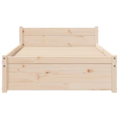 Bedframe massief hout 75x190 cm Bedframe massief hout 75x190 cm