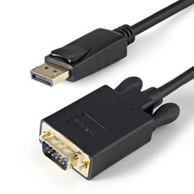 StarTech.com 91 cm DisplayPort naar VGA-kabel - DisplayPort VGA-kabel - DisplayPort VGA-converter - DisplayPort naar monitorkabel - DisplayPort 1.2-kabel - 1920 x 1200 - Zwart - (DP2VGAMM3B)