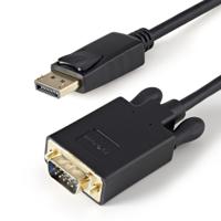StarTech.com 91 cm DisplayPort naar VGA-kabel - DisplayPort VGA-kabel - DisplayPort VGA-converter - DisplayPort naar monitorkabel - DisplayPort 1.2-kabel - 1920 x 1200 - Zwart - (DP2VGAMM3B) - thumbnail
