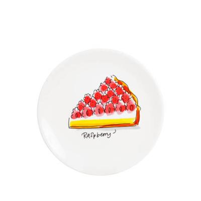 Blond Amsterdam taartbord aardewerk raspberry pie 18x2cm multi