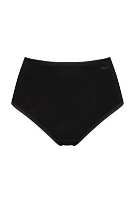 Lights dames tailleslip viscose - Hoog Katoenen dames ondergoed wit en zwart