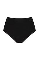 Lights dames tailleslip viscose - Hoog Katoenen dames ondergoed wit en zwart - thumbnail