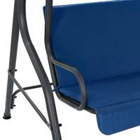 Schommelbank 170x110x153 cm stof donkerblauw - thumbnail