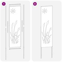 VidaXL Tuin privacy screen antraciet 32 x 140 cm koudgewalst staal - thumbnail