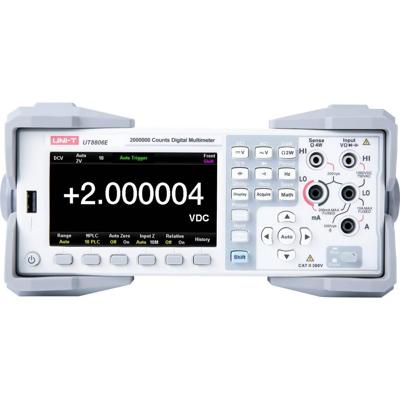 Uni-T UT8806E Bench multimeter Digitaal Sproeidicht (IP65) CAT I 1000 V, CAT II 300 V Weergave (counts): 2000000 Uni-T UT8806E Bench multimeter Digitaal Sproeidicht (IP65) CAT I 1000 V, CAT II 300 V Weergave (counts): 2000000