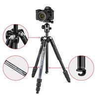 Manfrotto Element MII Camera Statief, reisstatief in aluminium met kogelkop en draagtas, voor compacte camera's, CSC, DSLR, fotografie-accessoires voor content creatie en vlogging - thumbnail
