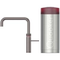 Quooker Fusion Square Keukenkraan Set - Kokend Warm- en Koud Water - Gunmetal - Inclusief COMBI+ Reservoir - thumbnail